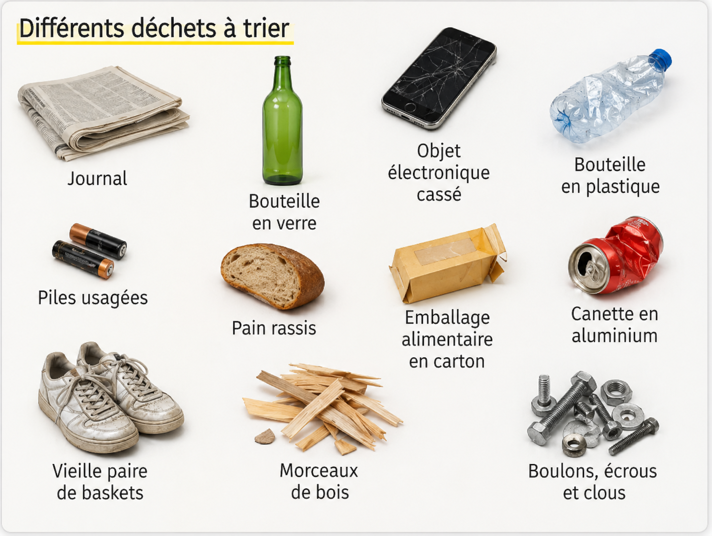 Le tri des déchets