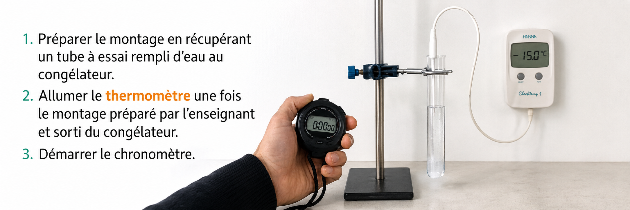 Expérience relevé de température