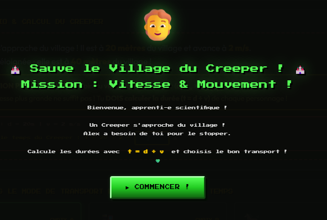 Activité 3 : Sauve le Village du Creeper